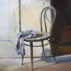 Still Life with Chair, 2016 oil on wood, 40 x 50 cm