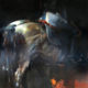 Horseman, 2016 oil on canvas, 102 x 102 cm SOLD