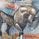 Pulling Horse, 2017 watercolour, 56 x 76 cm SOLD