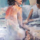 Seated Nude 2, 2017 oil on canvas, 76 x 76 cm