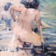 Italian Bathers2, 2017 oil on canvas, 61 x 51 cm