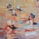 Beach Boys 2019, oil on canvas, 72 x 72 cm sold